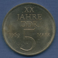 DDR 5 Mark 1969 20 Jahre DDR, J 1524 Vz (m6022) - 5 Mark