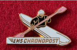 RARE Pin's CANOE CAYAK Pour EMS CHRONOPOST - Canoa