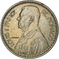 Monnaie, Monaco, Louis II, 20 Francs, Vingt, 1947, Poissy, TTB, Copper-nickel - 1922-1949 Luigi II