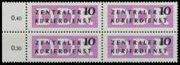 DDR DIENST VERWALTUNGSPOST-A ZKD Nr I Postfrisch VIERER X1D2CF2 - Autres & Non Classés