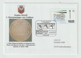 Germany Plusbrief Individuell 2012 IMOS Kongress W/ Postmark Cottbus Olympiaschmide 2012. Postal Weight Approx. 0,04 Kg. - Francobolli Personalizzati