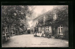 AK Reinbek, Gasthaus Harmonie, Aussenbereich  - Reinbek