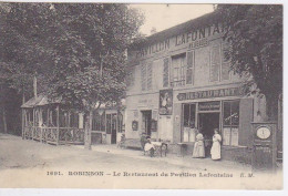 92 - LE PLESSIS OBINSON -  LE RESTAURANT DU PAVILLON LAFONTAINE  - COPIE  REPRODUCTION CPA - Le Plessis Robinson