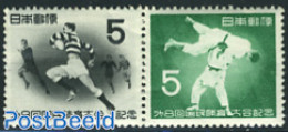 Japan 1953 Sports 2v [:], Mint NH, Sport - Judo - Rugby - Sport (other And Mixed) - Neufs