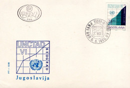 YOUGOSLAVIOE FDC 1983 CONGRES UNCTAD BEOGRAD - Lettres & Documents