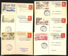 Finland 1952 6 Illustrated Postcards, Used Postal Stationary - Lettres & Documents