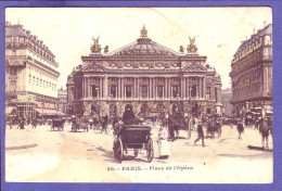 75 - PARIS - 2éme  -PLACE De L''OPÉRA - ATTELAGE - ANIMÉE - COLORISÉE -' - Plätze