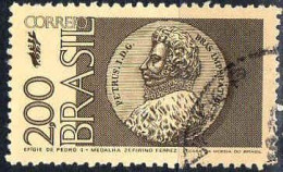 Brésil Poste Obl Yv:1010 Mi:1339 Efigie De Pedro I-Medalha Zefirino Ferrez (Beau Cachet Rond) (Thème) - Munten