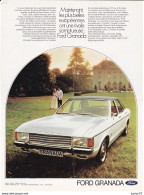 Feuillet De Magazine Ford Granada 1972 - KFZ