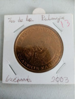 Médaille Touristique Monnaie De Paris 17 La Palmyre Guepard 2003 - 2003