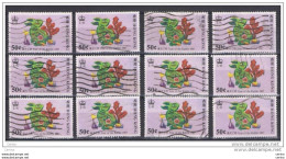 HONG-KONG:  1987  NEW  YEAR  -  50 C. RABIT  USED  STAMPS  -  REP.  12  EXEMPLARY  -  YV/TELL. 491 - Used Stamps