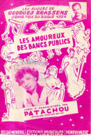 Partition Chanson Les Amoureux Des Bancs Publics Par Georges Brassens (1952) - Chansonniers