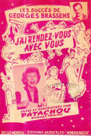 Partition Chanson J'ai Rendez-vous Avec Vous Par Georges Brassens (1953) - Liederbücher