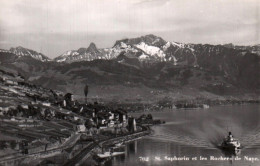 CPSM - SAINT-SAPHORIN - Vue Panorama Les Rochers De Naye - Edition O.Sartori (format 9x14) - Saint-Saphorin