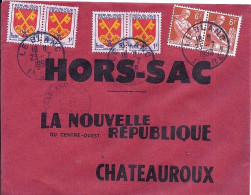 MOISSONNEUSE N° 1115x2/1047x4 S/L.HORS SAC DE LE BLANC/23.7.58 - 1957-1959 Mäherin