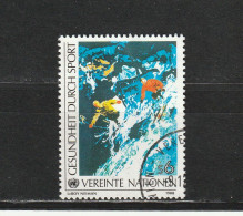 Nations Unies (Vienne) YT 85 Obl : Ski , Sport - 1988 - Oblitérés
