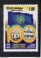 Sri Lanka - 1993 - The 100th Anniversary Of Musaeus College.- MNH (CP40) ( 01/05/2023 ) - Sri Lanka (Ceylan) (1948-...)