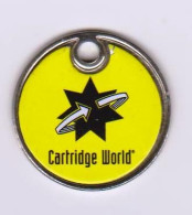 Jeton De Caddie " Cartridge World " Cartouches Encre Et Matériels Informatique [C]_Je319 - Einkaufswagen-Chips (EKW)