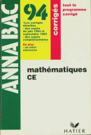 Annabac 94 Mathématiques (1993) De René Merckhoffer - 12-18 Jahre