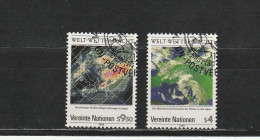 Nations Unies (Vienne) YT 92/3 Obl : Météorologie , Nuages , Précipitations  - 1989 - Used Stamps