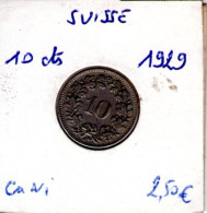Suisse.10 Rappen 1929 - 10 Centimes / Rappen