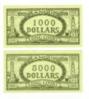 4 Billets De Jeu Long Cours, Dollars, $, Phare - Specimen