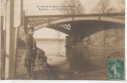 92 NANTERRE Crue De La Seine Janvier 1910 - Le Pont De Biais - Nanterre