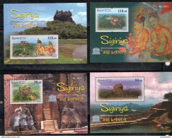 Sri Lanka - 2023 - UNESCO World Heritage Sites, Sigiriya  -4 Diff  Miniature Sheet - MNH. ( OL 27/09/2023) - Sri Lanka (Ceylan) (1948-...)