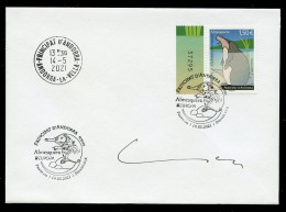 ANDORRA Postes (2021) - EUROPA Almesquera Desmán Ibérico Galemys Pyrenaicus Rat-trompette Endangered Fauna FDC SIGNED - FDC