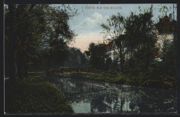 AK Bad Aibling, Flusspartie Mit Brücke  - Bad Aibling