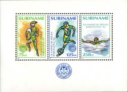 Suriname Bloc N** Yv:62 Mi:58 Olympische Spelen Barcelona'92 - Summer 1992: Barcelona