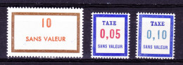 FRANCE FICTIF N° F188, FT17, FT18 ** Timbres Neufs Gomme D'origine Sans Trace De Charnière - TB - Fictifs