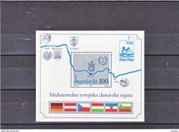 YOUGOSLAVIE 1985 REGATE, Drapeaux Yvert BF 25, Michel Block 26 NEUF** MNH Cote 2,50 Euros - Blocks & Sheetlets