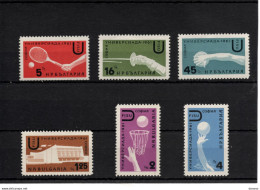 BULGARIE 1961 SPORTS Yvert 1068-1073, Michel 1224-1229 NEUF** MNH Cote Yv 5,50 Euros - Ungebraucht