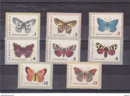 BULGARIE 1962 PAPILLONS Yvert 1155-1162, Michel 1339-1346 NEUF** MNH Cote 12 Euros - Unused Stamps