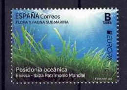 ESPAÑA 2024 ** MNH FLORA Y FAUNA SUBMARINA.. POSIDONIA OCEANICA. EIVISSA-IBIZA PATRIMONIO MUNDIAL - Unused Stamps