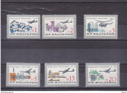 BULGARIE 1965 Avions, Junkers, Iliouchine, Tupolev, Hélicoptère Mig 4 Yvert  1376-1381 NEUF** MNH Cote 5,50 Euros - Ungebraucht