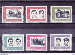 BULGARIE 1966 Insurrection Contre Les Turcs Yvert 1399-1404, Michel 1612-1617 NEUF** MNH - Unused Stamps