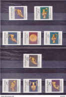 BULGARIE 1966 Trésor, Plats Et Vases En Or  Yvert 1452-1460, Michel 1662-1670 NEUF** MNH Cote 10 Euros - Unused Stamps
