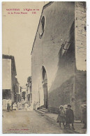 CPA 84 Monteux L'église Et Rue De La Porte Neuve Rare Vue Près Carpentras Avignon Sarrians L'Isle-sur-la-Sorgue Sorgues - Monteux