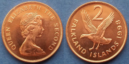 FALKLAND - 2 Pence 1998 "Upland Goose" KM# 3a British Colony Elizabeth II Decimal Coinage (1971-2022) - Edelweiss Coins - Malvinas