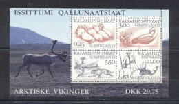 Groenland 2000- Arctic Vikings M/Sheet - Neufs