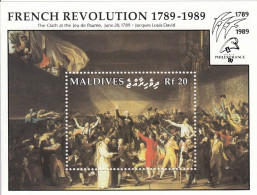 MALDIVES Block 165,unused - Franz. Revolution