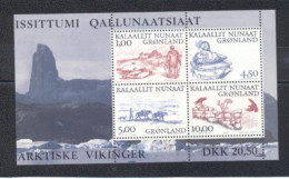 Groenland 2001- Arctic Vikings M/Sheet - Ongebruikt