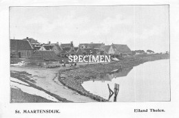 Prent - Eiland Tholen - Sint-Maartensdijk  - 8.5x12.5 Cm - Tholen