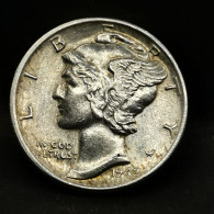 1 MERCURY DIME 10 CENTS ARGENT 1942 PHILADELPHIE USA / SILVER - 1916-1945: Mercury (kwik)