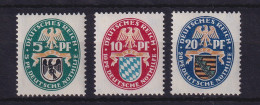 Dt. Reich 1925 Nothilfe Landeswappen Mi.-Nr. 375-377 Postfrisch ** - Unused Stamps