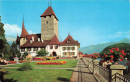 SUISSE - Schloss Spiez - Animé - Vue Générale - Jardin - Carte Postale - Spiez