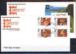 Dominica 1036-1039, Block 120 Pilze Ersttagesbrief/FDC #JR606 - Dominica (1978-...)