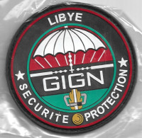 Ecusson PVC GENDARMERIE GIGN SECURITE PROTECTION AMBASSADE LYBIE - Police & Gendarmerie